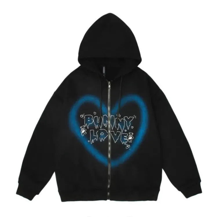 Damen Love Hoodie Cardigan - Bellarte Enchanté Damen Love Hoodie Cardigan